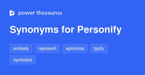 Personify synonyms .